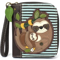 Zip Around Wallet - Sloth Family