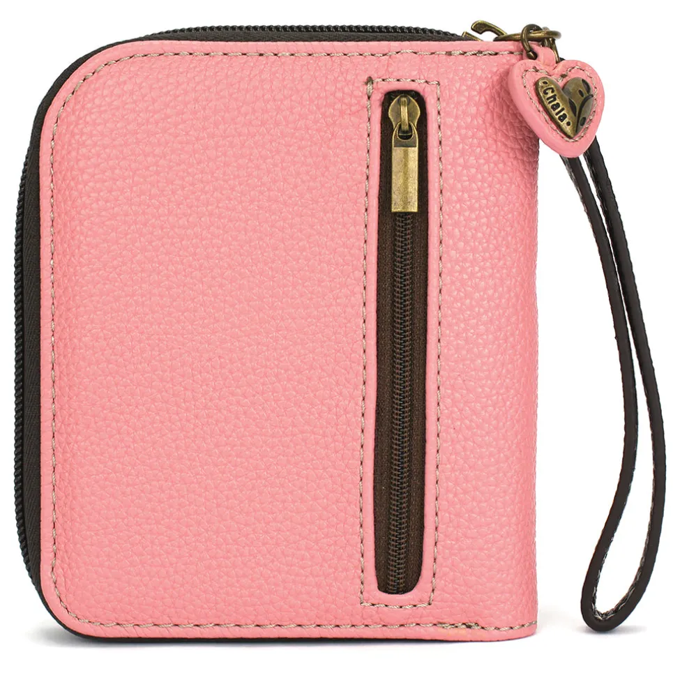 Zip Around Wallet - Spotted Black Pig
