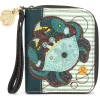 Zip Around Wallet - Teal Crab