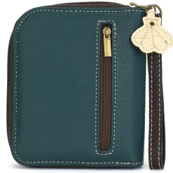 Zip Around Wallet - Teal Crab