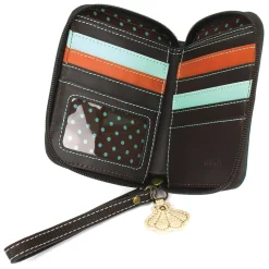 Zip Around Wallet - Teal Crab