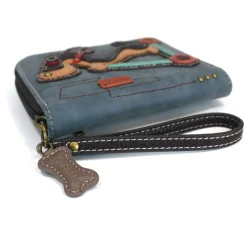 Zip Around Wallet - Wiener Dog Scooter