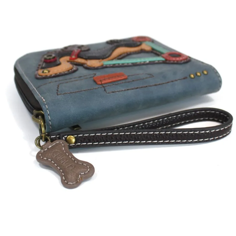 Zip Around Wallet - Wiener Dog Scooter